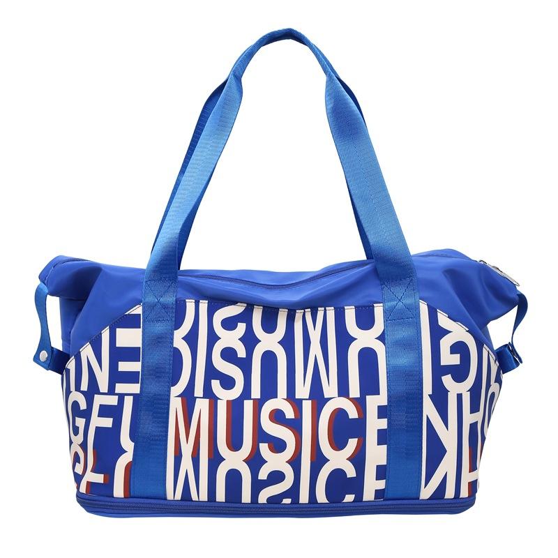 New printed large-capacity fitness bag short-distance business trip storage travel bag dry and wet separation yoga bag manufacturer wholesale