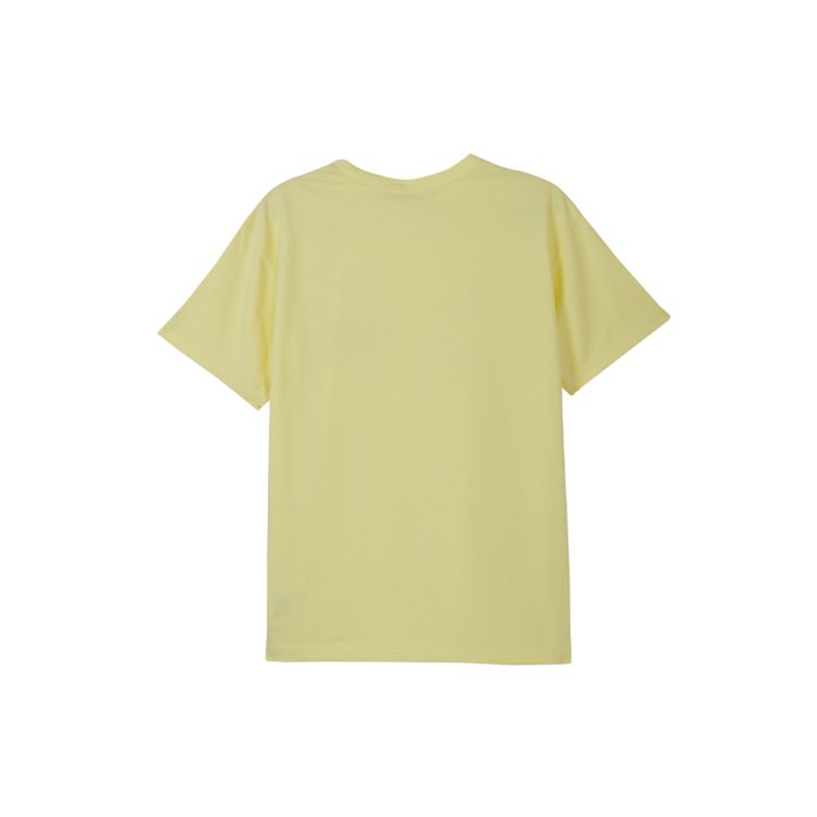 New Era Classic Printed Short Sleeve T-Shirt Unisex Tops Light-Yellow 12354435