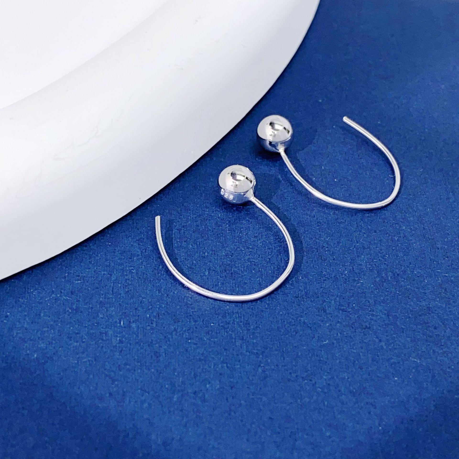 S925 Silver Irregular Geometric Ear Cuff - Women s High-End French Style Earrings 925 Silver