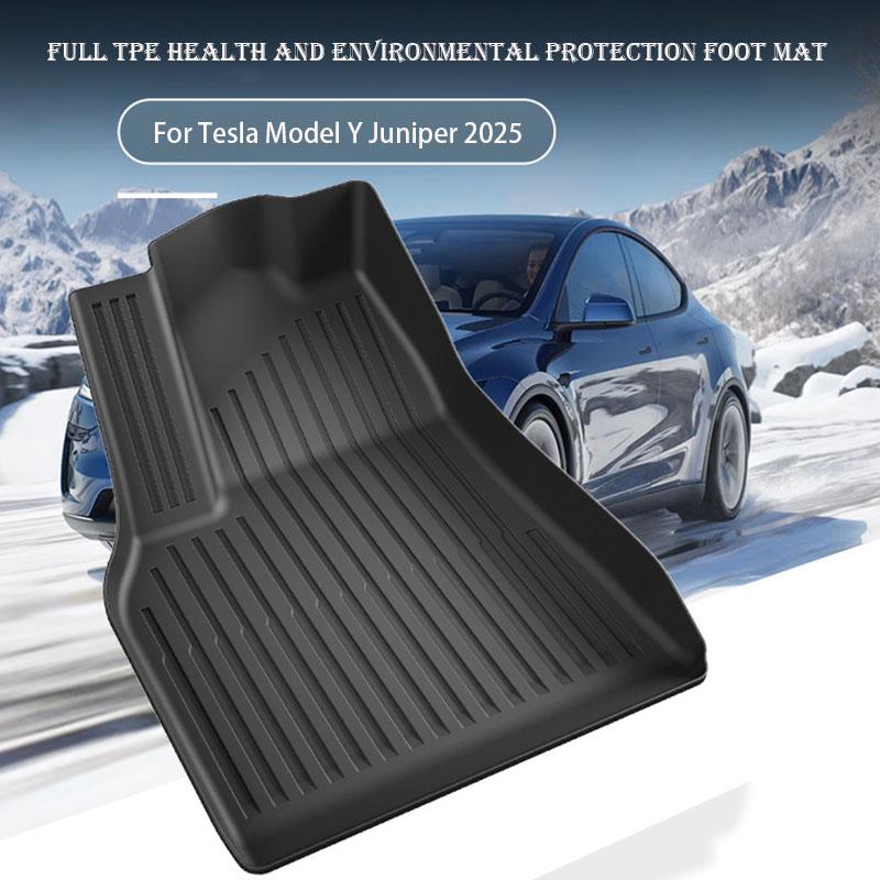 For Tesla New Model Y Juniper 2026+ TPE Floor Mats Waterproof Luggage Mat Wear-resistant Foot Pads ModelY Trunk Mats Accessories