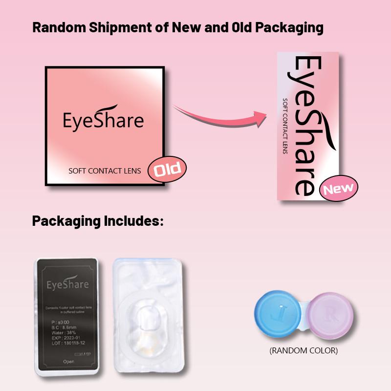 Eyeshare 1 Pair Colored Contact Lenses Crystal Natural Brown Lens Soft Eye Makeup Multicolor Eye Lens