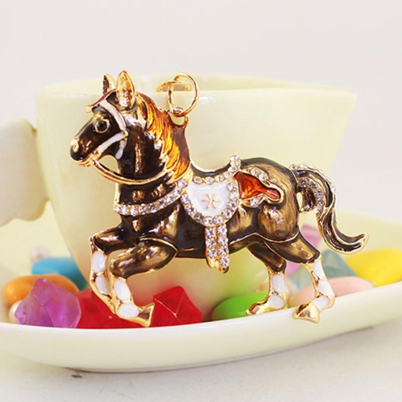 Alloy Horse Charm Keychain Bag Hanging Decoration With Unique Animal Design For Fashionable Accessory And Gift Giving