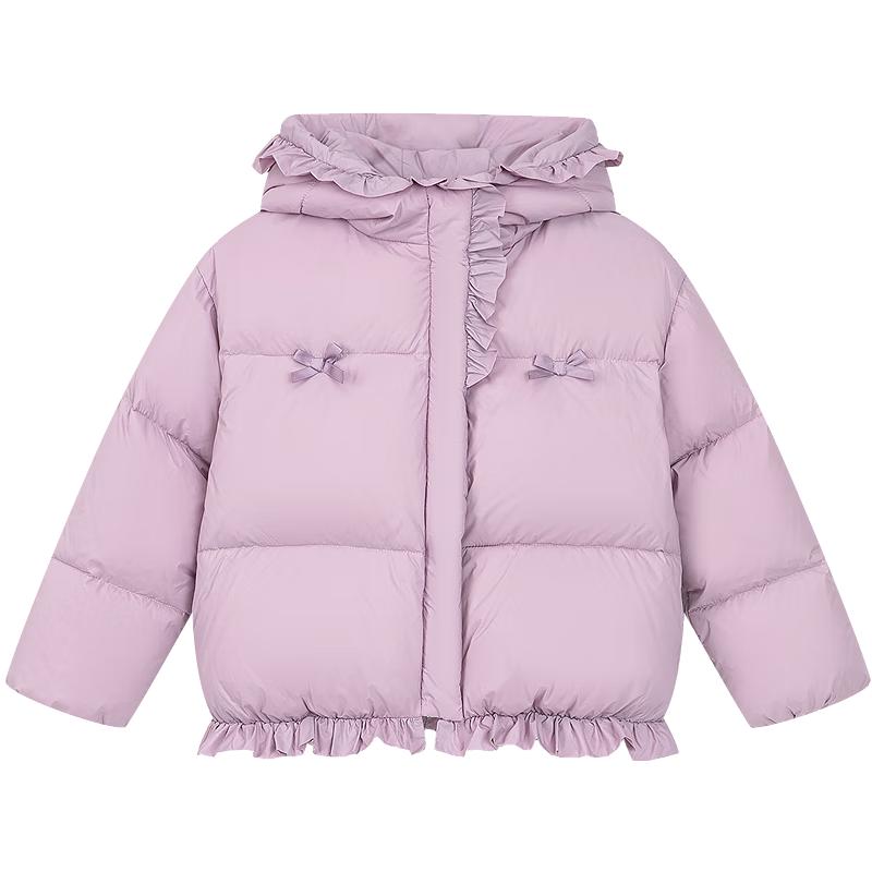 

DEESHA Girls Hooded Short Triple-Proof Duck Down Jacket 120