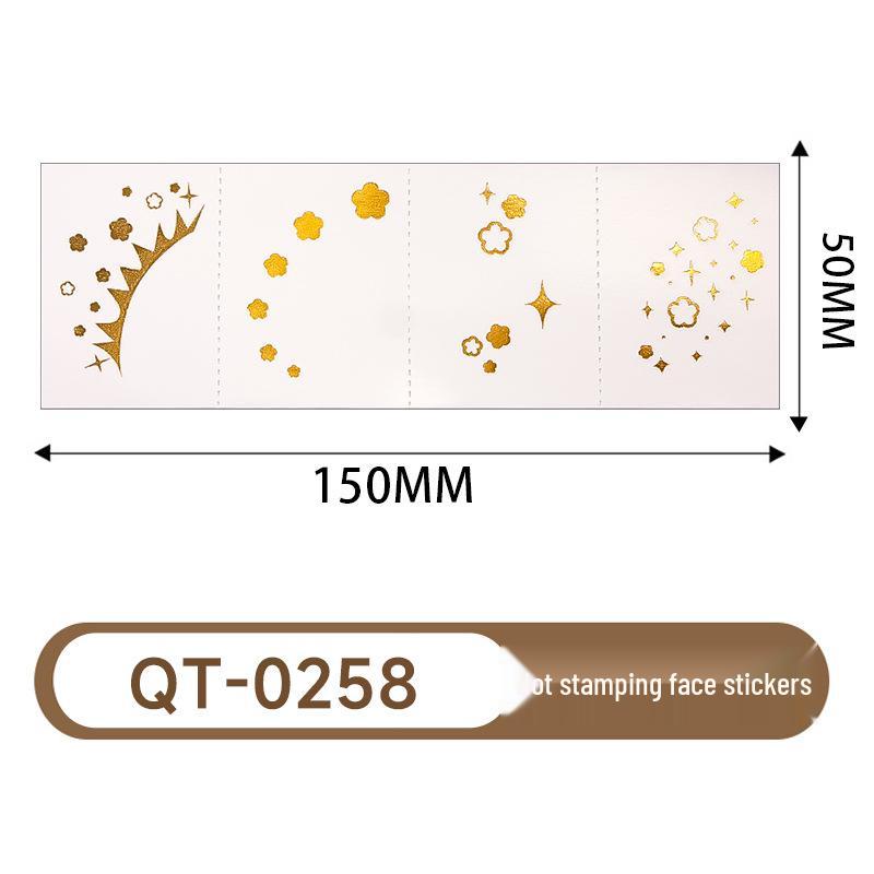 Waterproof Metallic Eye Tattoo Stickers - Realistic & Long-lasting for Party Makeup