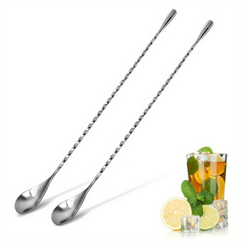 Agitatoare de cocktail cu mâner lung Barman Mixing Stick Linguri Oțel inoxidabil Barman Kit Accesorii Whisky Shaker Bar Bucătărie