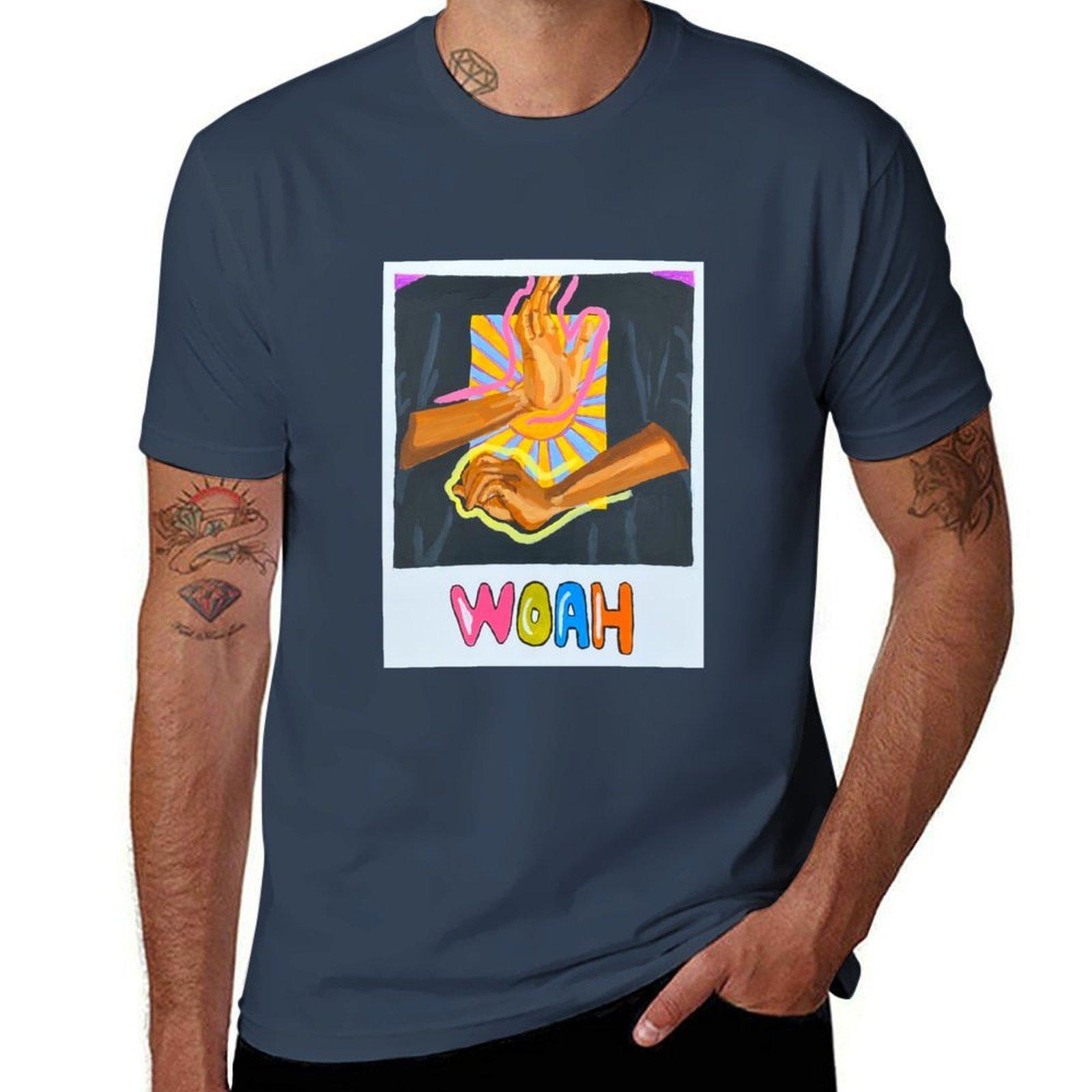 WOAH TShirt Large Size Breathable Tee S