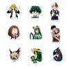 50Pcs Decals Anime My Hero Academia Printing Luggage Decoration Waterproof Cartoon Removable DIY Stickers for Laptop