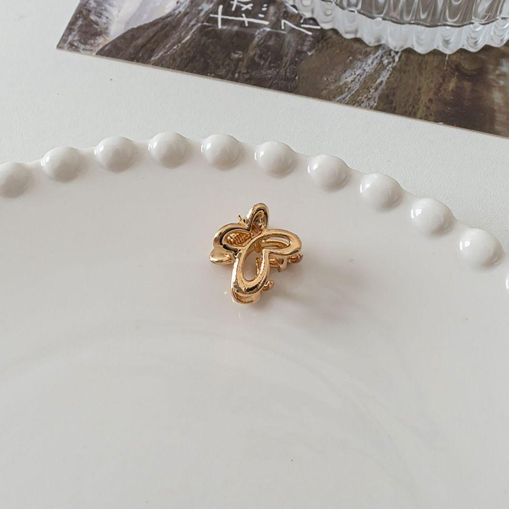 

Сильная застежка-мини-заколка для волос в корейском стиле с боковой застежкой-клипами, модная женская застежка-акула Gold-A