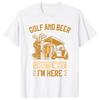I Like Beer and Golf and Maybe 3 People Vintage T Shirts Summer Graphic  Streetwear Short Sleeve Birthday Gifts T-shirt