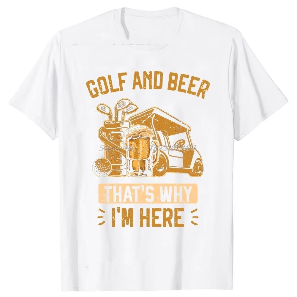 I Like Beer and Golf and Maybe 3 People Vintage T Shirts Summer Graphic  Streetwear Short Sleeve Birthday Gifts T-shirt