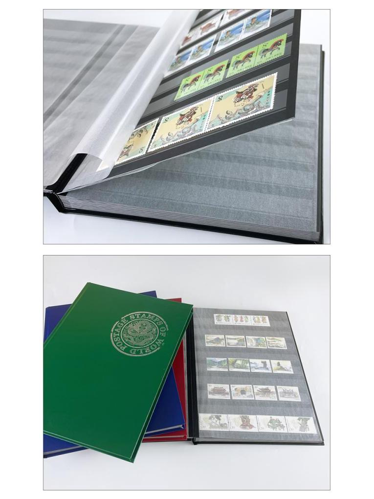 Mingtai Klassisches Philatelie-Album mit großer Kapazität - Briefmarken-Schutzalbum