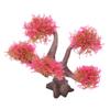 Aquarium Plant Ornament Simulation Artificial Beautiful Landscape Fish   Decoration Pink