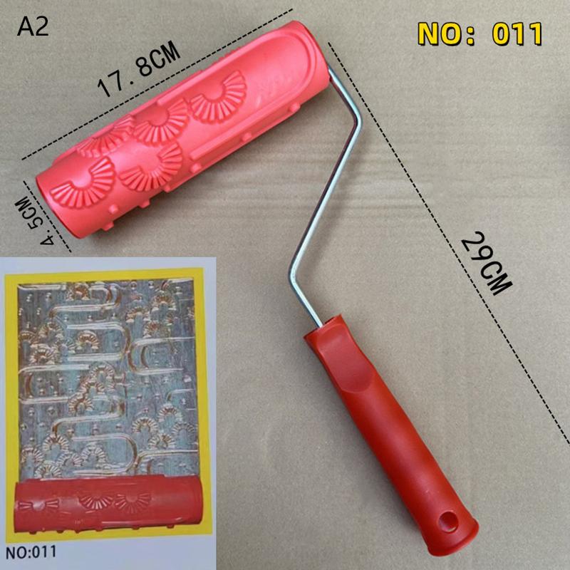 

Decorative Paint Roller Rubber Imitation Wood Grain Pattern Embossed Texture Painting Tools For Wall Airless Pintura Brush