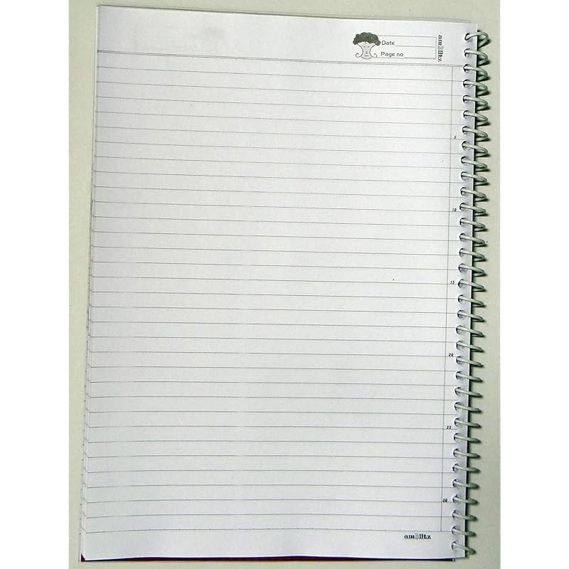 Amblitz Spiral Notebook (A4, 500 Pages) Single Line Ruled Regular