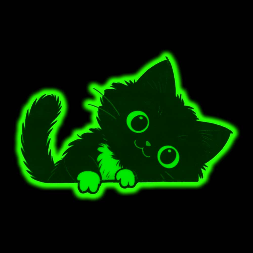 Self-Adhesive Glowing Cat Stickers Home Decor Cat Switch Stickers  Kids Room