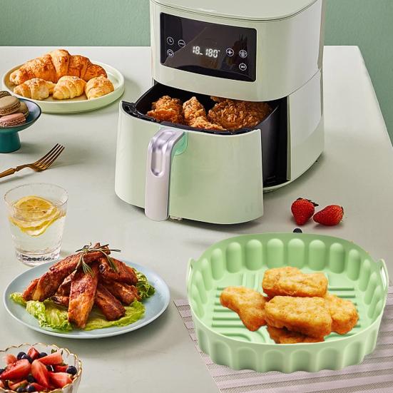 Reusable Baking Pan Non-Stick Waterproof Cooking Square Silicone Fryer Liner Grill Baking Pan Mat Kitchen Accessories