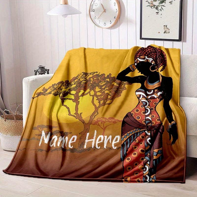 Africa Customize Your Name Blanket Warm Comfortable And Soft Blankets Are Suitable For Home Lunch Break Blanket Office Sofa Sofa Gift To Relatives And