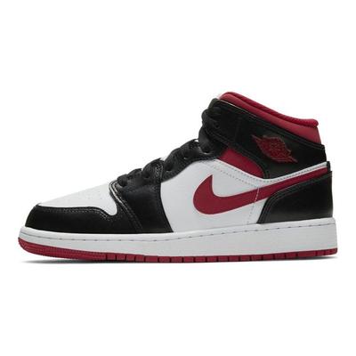 Air 1 Mid GS Zwart Gym Rood Kinder Sneakers Wit DJ4695-122