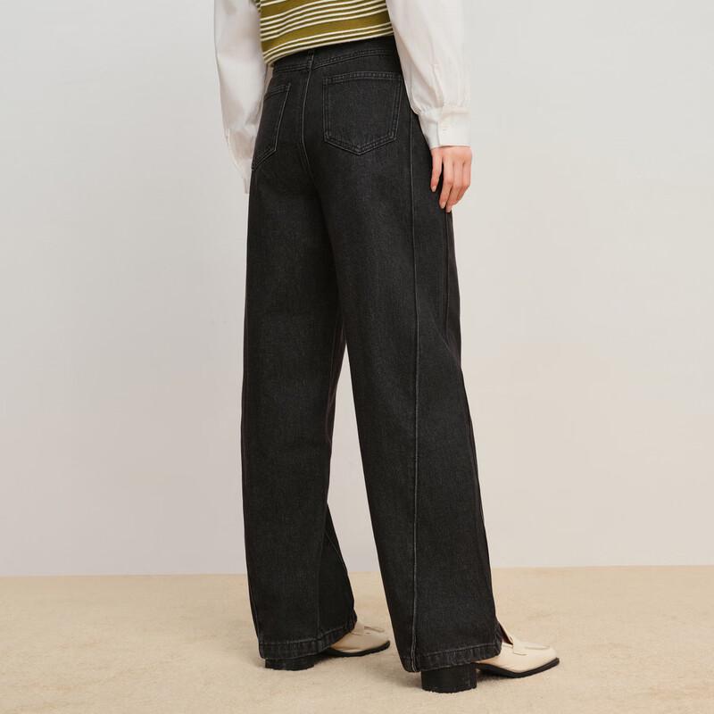 Elva' Island Women's High-Waist Straight-Leg Denim Jeans