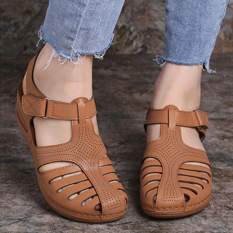 Women's Sandals Classics Summer Shoes For Women Summer Sandals Wedge Heels Sandalias De Mujer With Low Platform Footwear Female