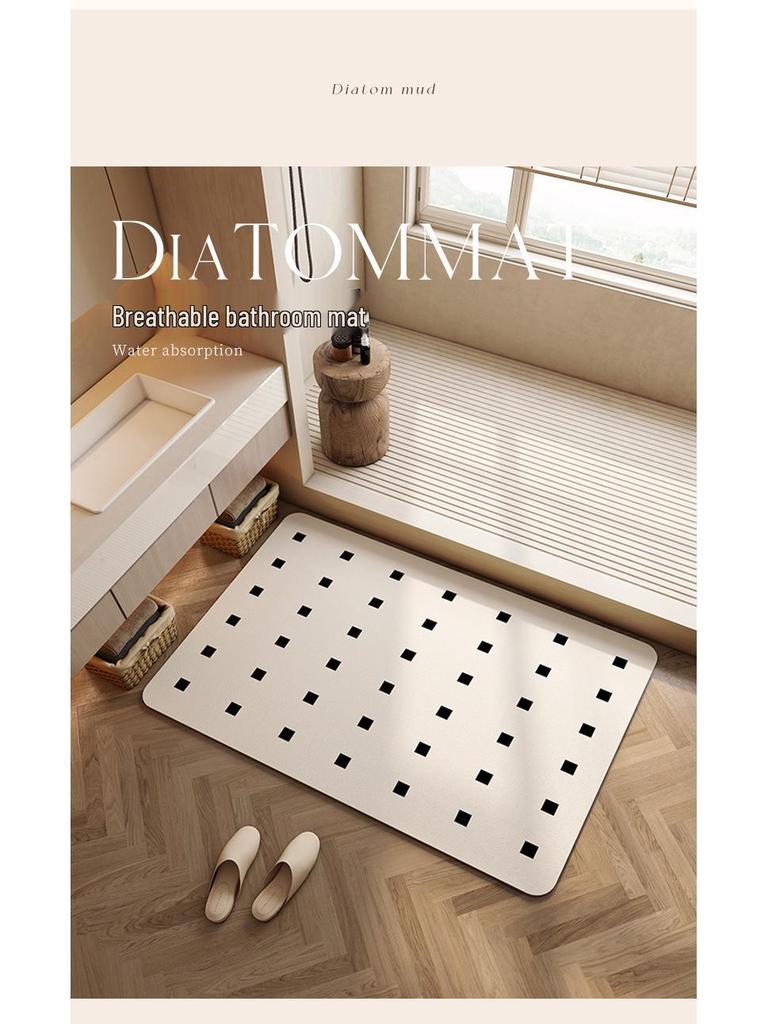 Nordic Minimalist Diatomaceous Earth Bathroom Non-Slip Mat
