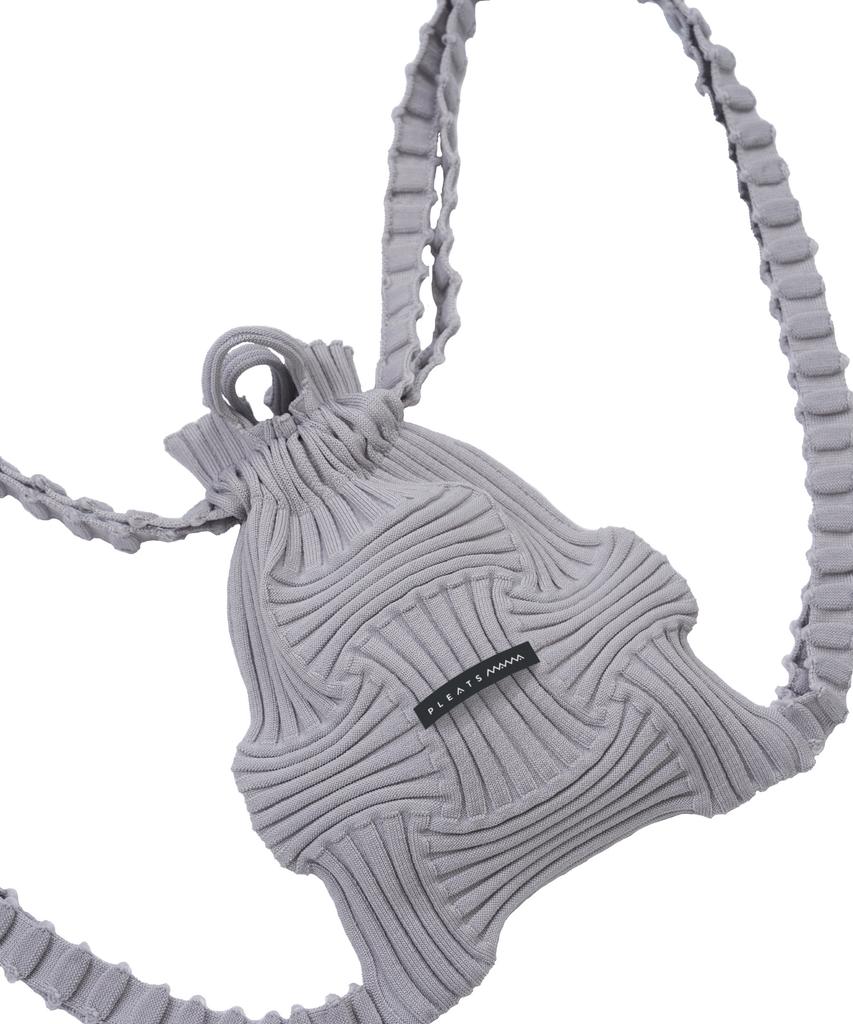 Pleatsmama Mini Bow Backpack Gray