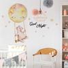 New Cartoon Animal Swing Star Wall Sticker Background Wall Room Decoration Wall Stickers Self-adhesive Wall Stickers
