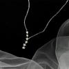 Women's Korean Style 925 Sterling Silver Five-Pointed Star Necklace - Trendy Clavicle Chain with Simple, Unique Design.