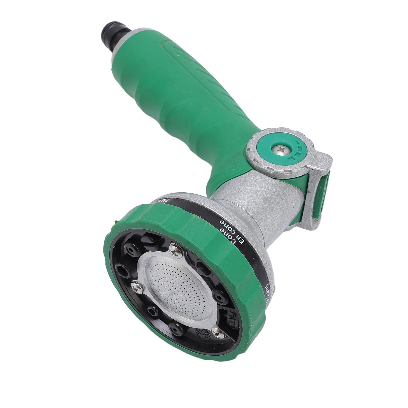 

Garden Hose Nozzle 6 Patterns Multifunctional High Pressure Water Hose Sprayer Ergonomic Grip for Washing Car Watering Flowers