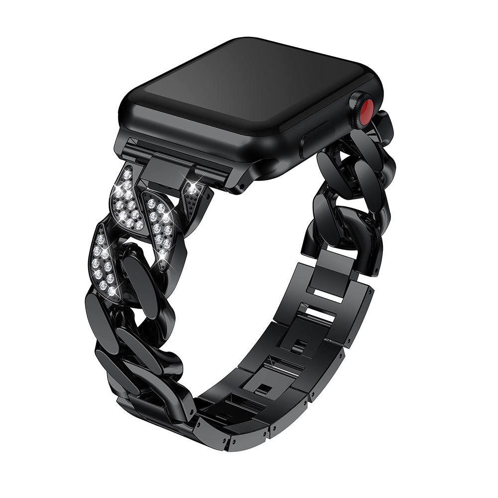 Metallarmband für Apple Watch Band 45mm 41mm 44mm 40mm 46mm 42mm Diamant-Armband iWatch 11 10 9 8 7 6 5 SE Serie Ultra 3 2 49mm