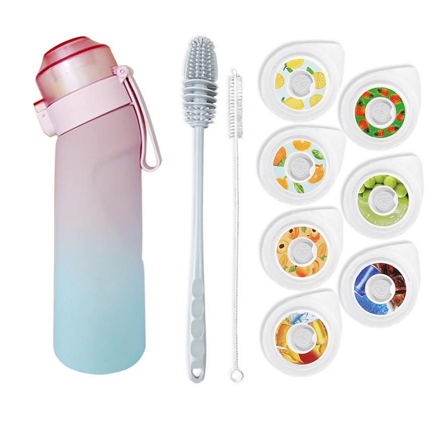 Tritan Sports Water Bottle With Flavor Rings And Leakproof Lid For Fitness Enthusiasts