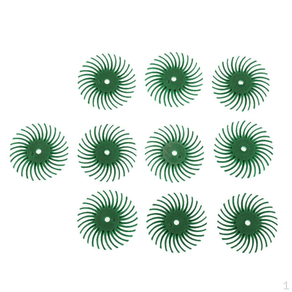 

10 шт., 25 мм, абразивная щетка, круг, размер зерна 80/120/220/320/400/600/1000/2500, грубая Grain size 1000