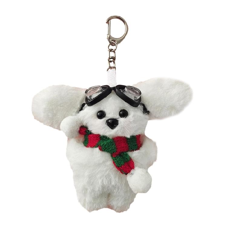 Cute Keychain Plush Keyrings Plush Dolls Rabbit Shape Plush Keychains Pendant 1 зелёный
