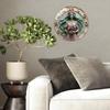 Large 12 Inch Glass Wall Clock Part of a Coordinated Home Decor Collection