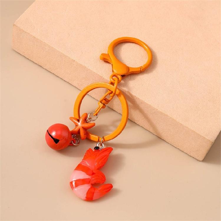 Fashionable Resin Lobster Charm Keychain Lightweight Decorative Pendant Decoration For Women Handbag Gift