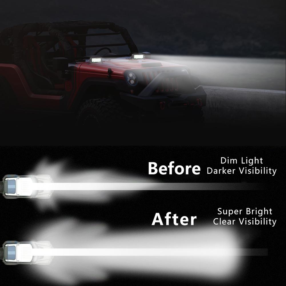 4in LED Bar Fog Lights Off Road Spot LED Light Bar/Work Light For Truck Car SUV 4WD 4x4 Boat ATV Barra LED Headlights Accessory