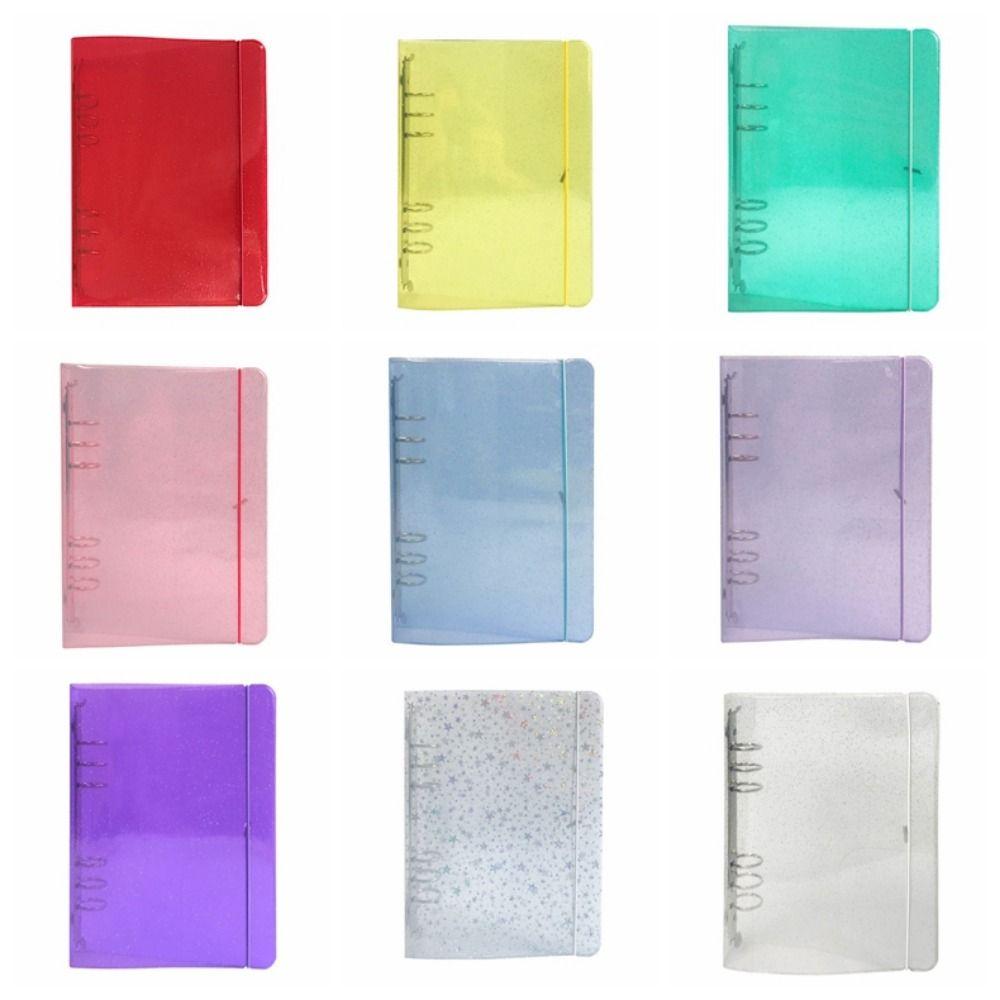 Transparent Colored Binder Cover Creative Photo Card Holder Planner Cover Handbook Cover  Agenda