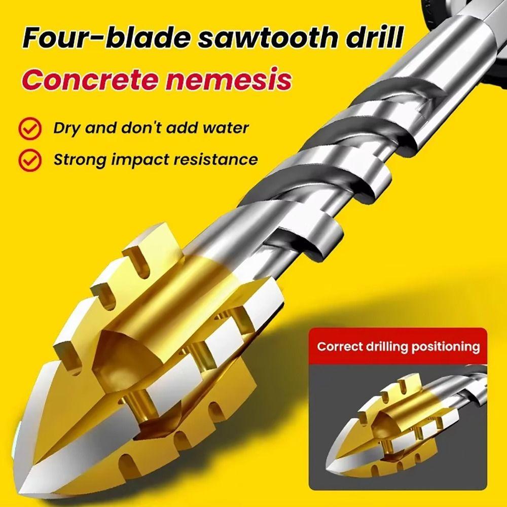 1Pcs Hexagonal Handle Tile Drilling Tool Eccentric Drill  for Glass Masonry Ceramic Iron Plates