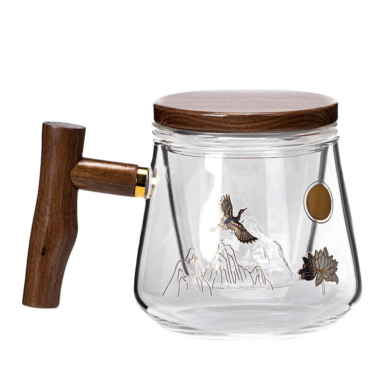 

Changshengyuan Glass Crane Tea Infuser Mug