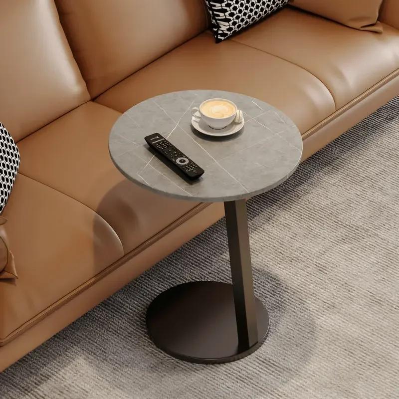 Marble Mini Coffee Tables Sofa Removable Designer Round Coffee Tables Sofa Side Interior Mesas Furniture