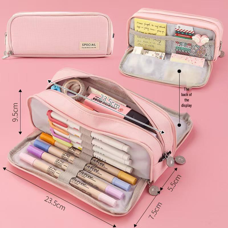 Ankou Spacious Multifunction Pencil Case - Japanese Korean Style for Students