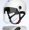 Certified All-Season Electric Vehicle Helmet, Breathable Double Visor, Sun Protection, Unisex Half Helmet for Men and Women