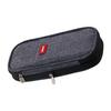 Pencil Bag Gray Large Capacity Metal Zipper Canvas Mesh Pocket Large Pencil Case for Students School Office Student