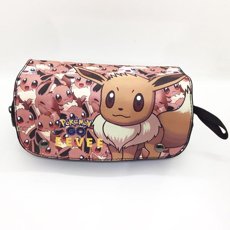 Large Capacity Pokémon Pencil Case for Students - Cartoon Anime Design