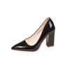Fashion 2025 Fashion Concise Women's Slip on High Heels Pointed Toe Shallow Mouth Chunky Heels Pumps Plus Size Classics Office & Dress