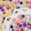 16mm Colorful UV-Plated Acrylic Round Beads for DIY Jewelry, Phone Chains, Wind Chimes, and Car Hangings
