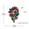Fashion High-end Brooch Female Retro Design Niche Full of Diamonds, Plants, Flowers, Crystal Brooch Jewelry, Pin Buckle
