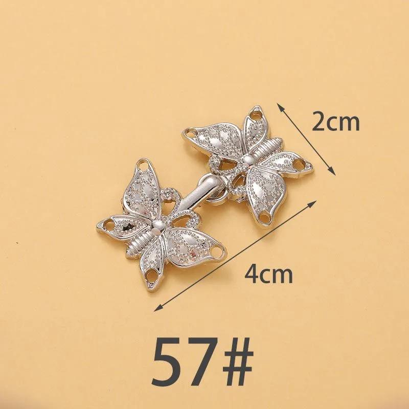 1-4Pairs Women Brooch Set Tighten Waist Button for Women Skirt Pants Jeans Adjustable Waist Clip Metal Pins Clothing Accessories