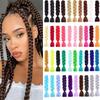 Jumbo Braiding Hair Long 24 Inch Hair Extensions Solid Color Synthetic Braids Hair Twist Braiding Hair For Women