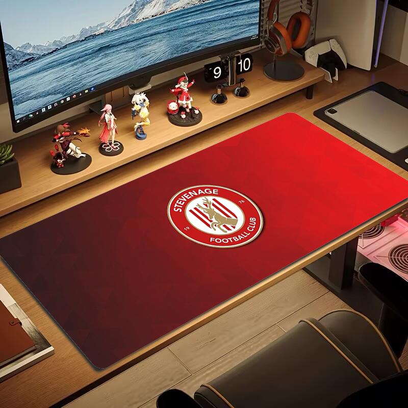 Stevenage Borough F Mouse Pad Large Gaming Table Cushion Nonslip Laptop Tablet Big Mousepad Xxl Mat Mini Pc Playmat With Lock Edge